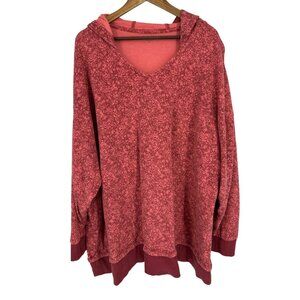 Athleta Women's Sundown Alliance Pink Print Long Sleeve Hoodie Size 3X